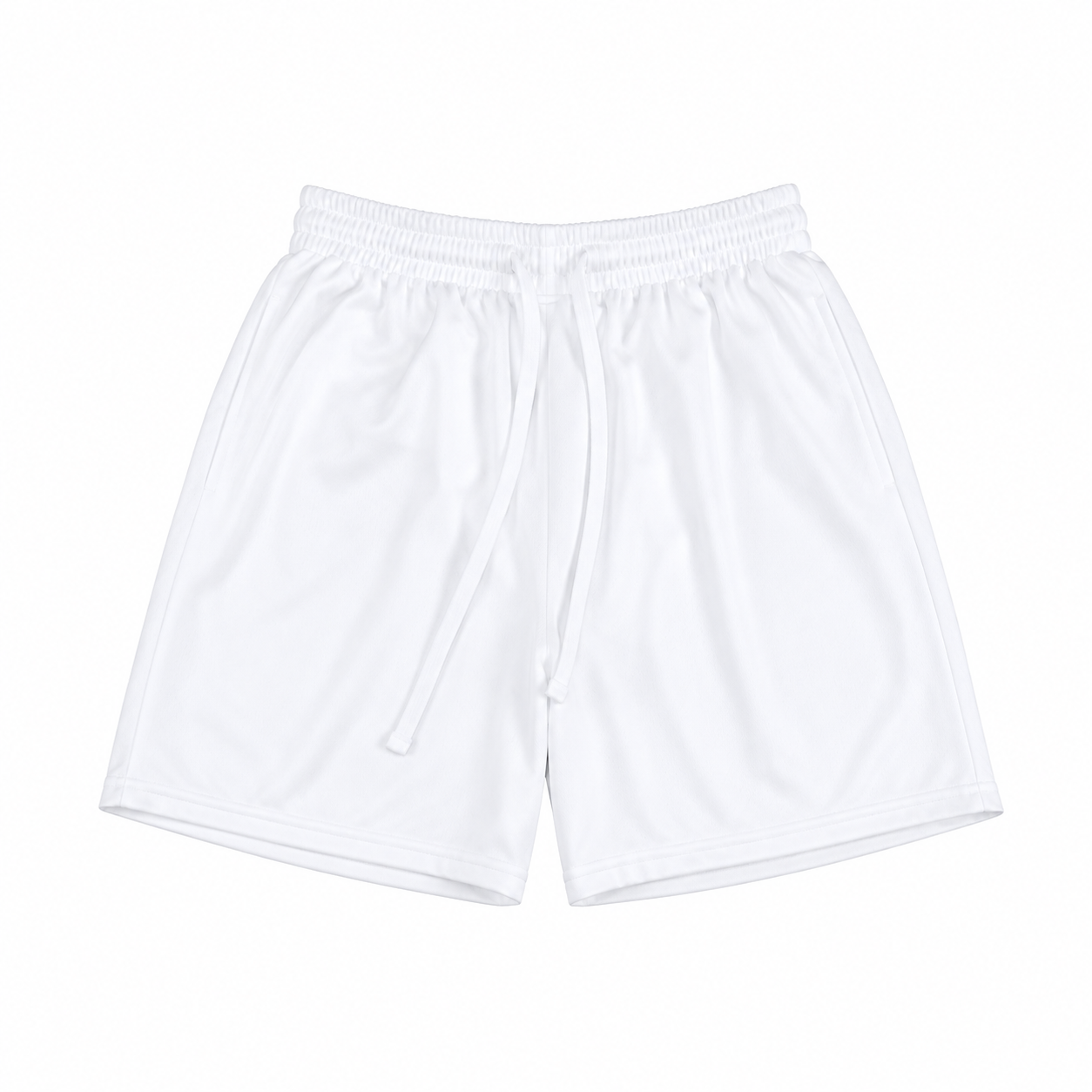 WHITE JERSEY SHORTS 559