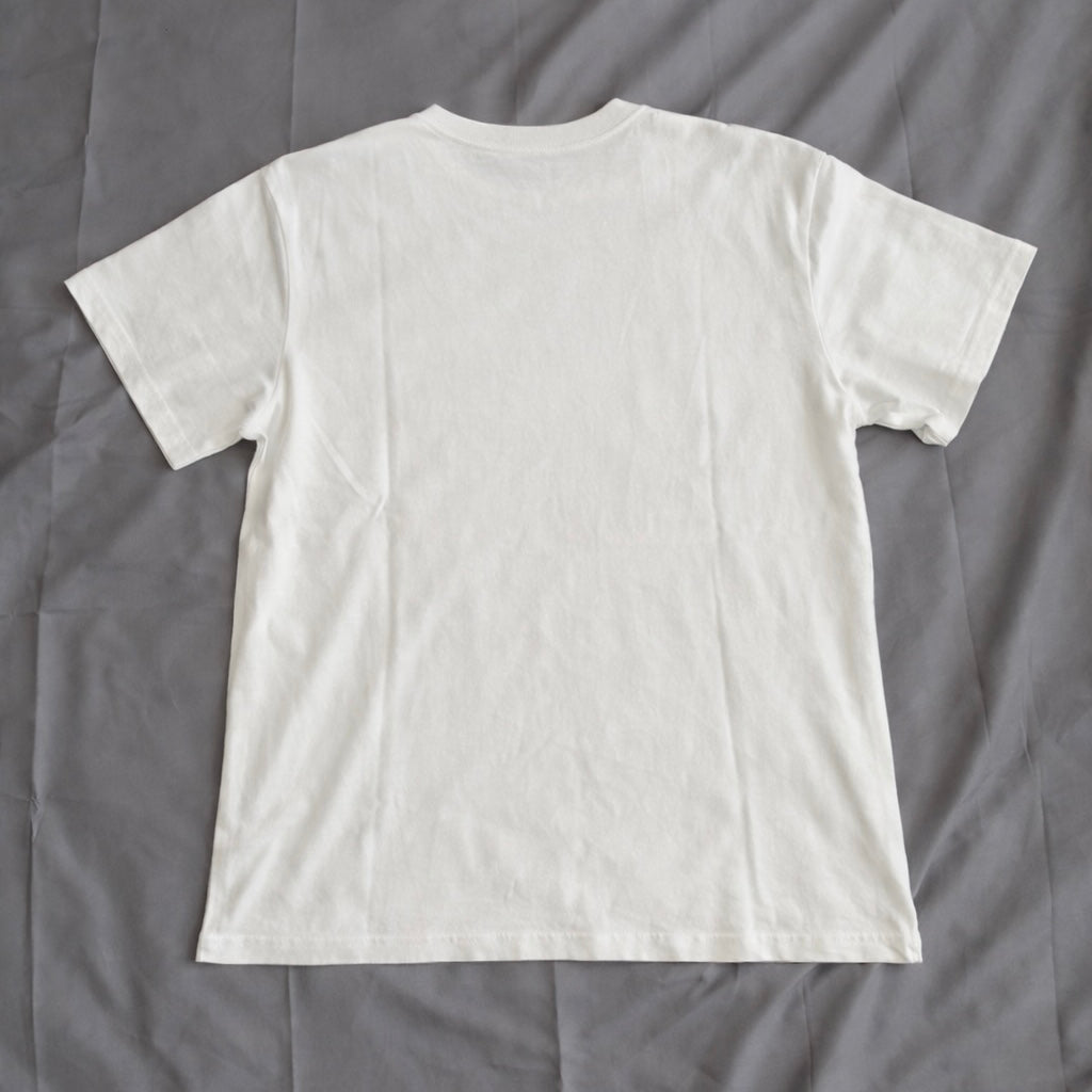 Embroidered Simple T Shirt White