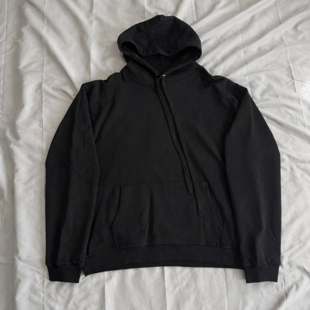 Pattern Full Print Hoodie Black