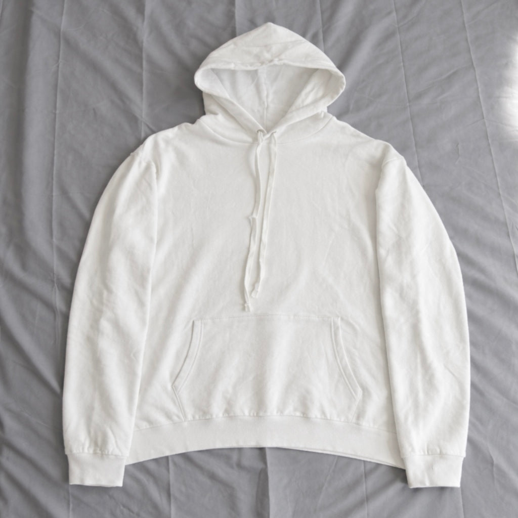 Pattern Full Print Hoodie White