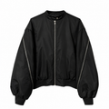 BLACK BOMBER JACKET 521