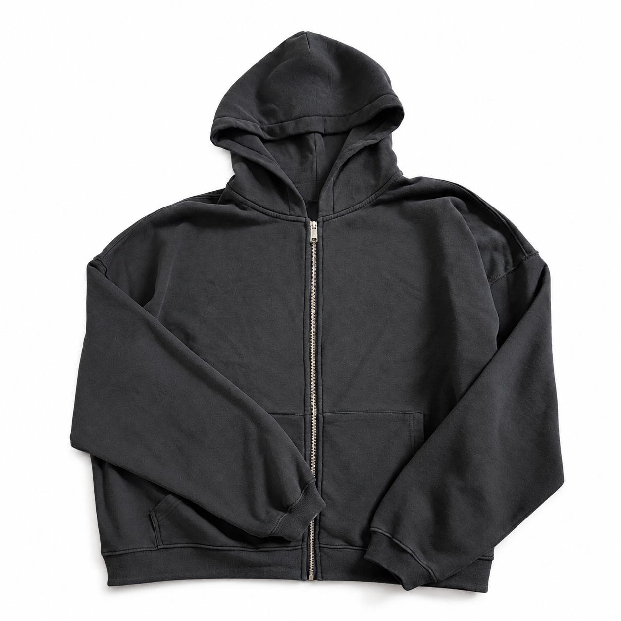 BLACK ZIP UP 527