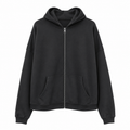 BLACK ZIP UP 529