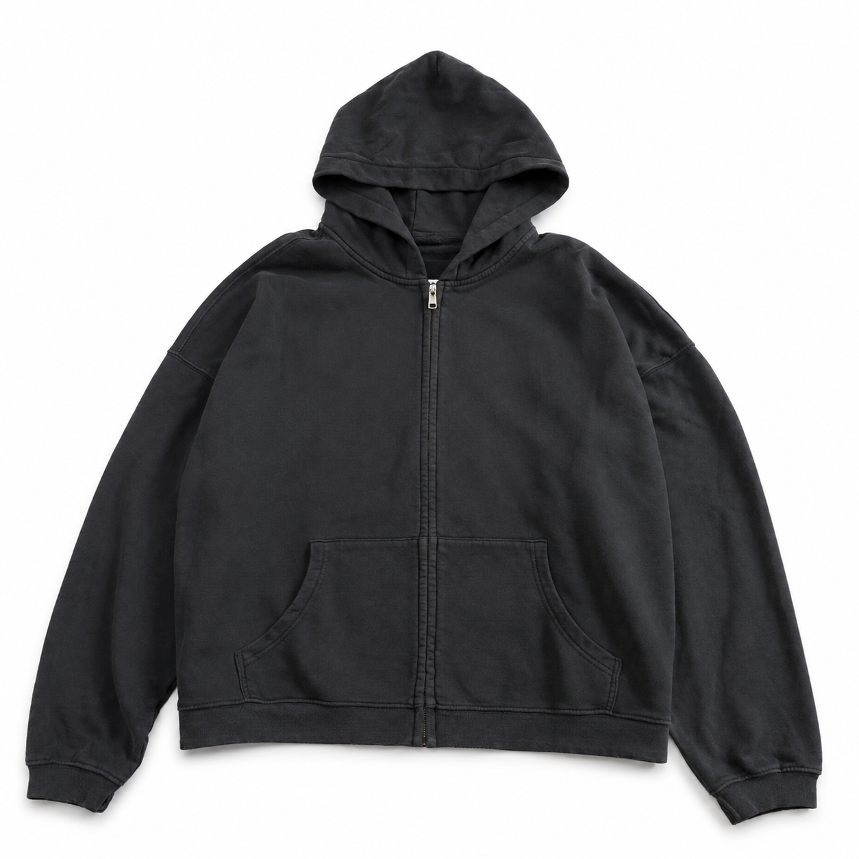 BLACK ZIP UP 535