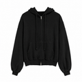 BLACK ZIP UP 538