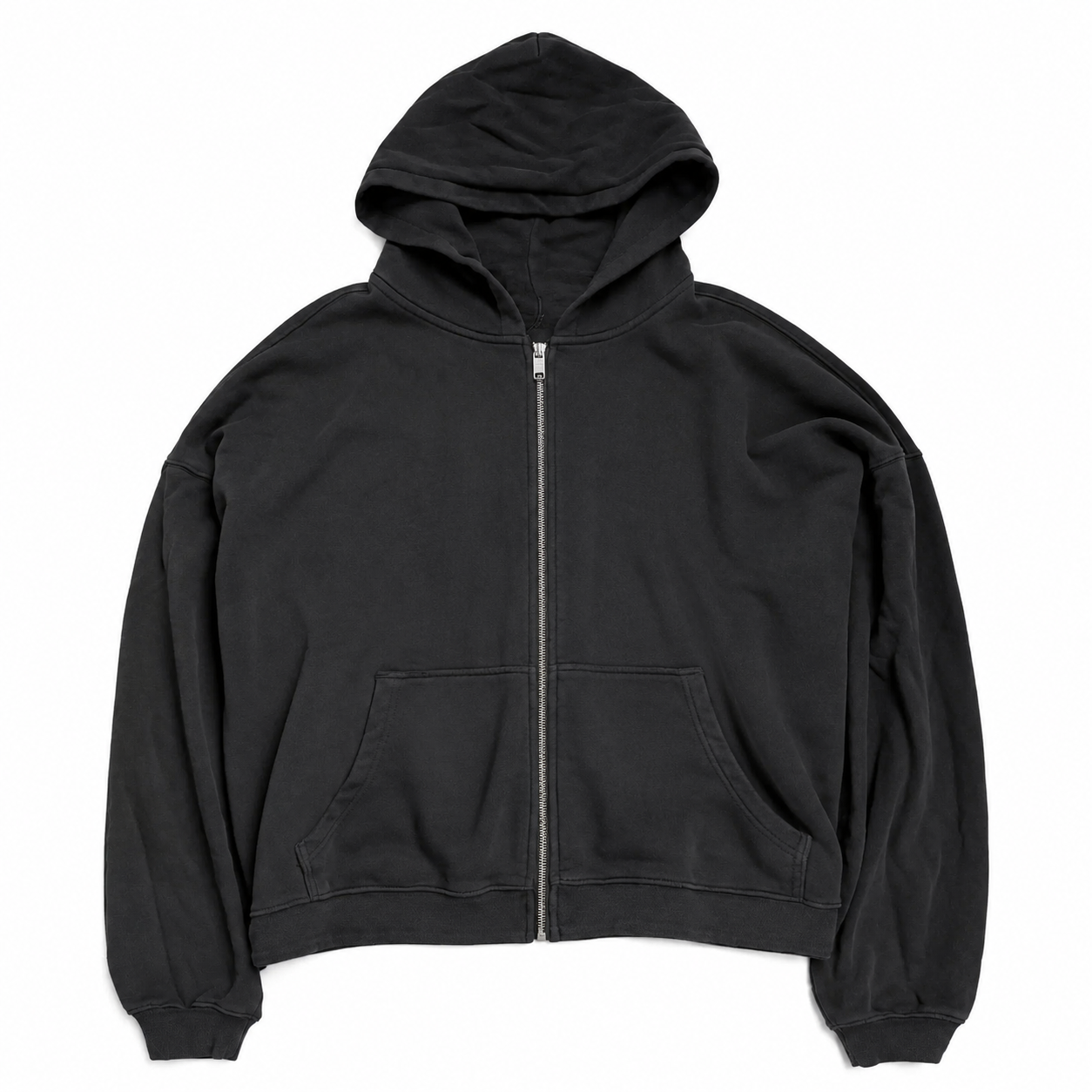 BLACK ZIP UP 539