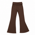 BROWN FLARE LEGGINGS 586