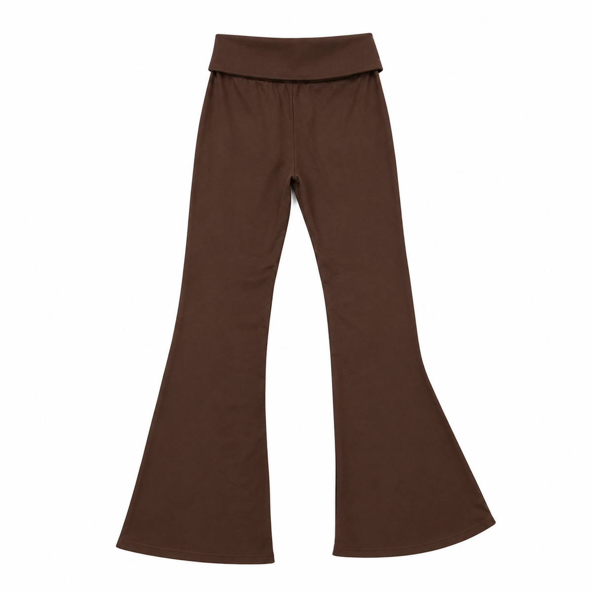 BROWN FLARE LEGGINGS 586