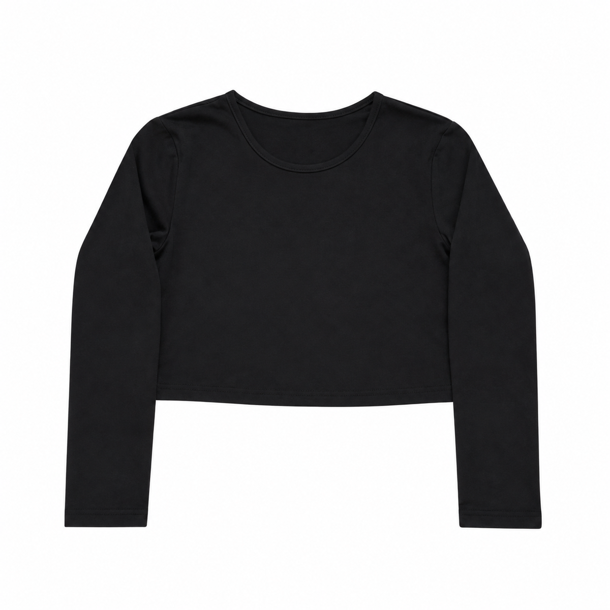 CROP LONG SLEEVE BLACK 583