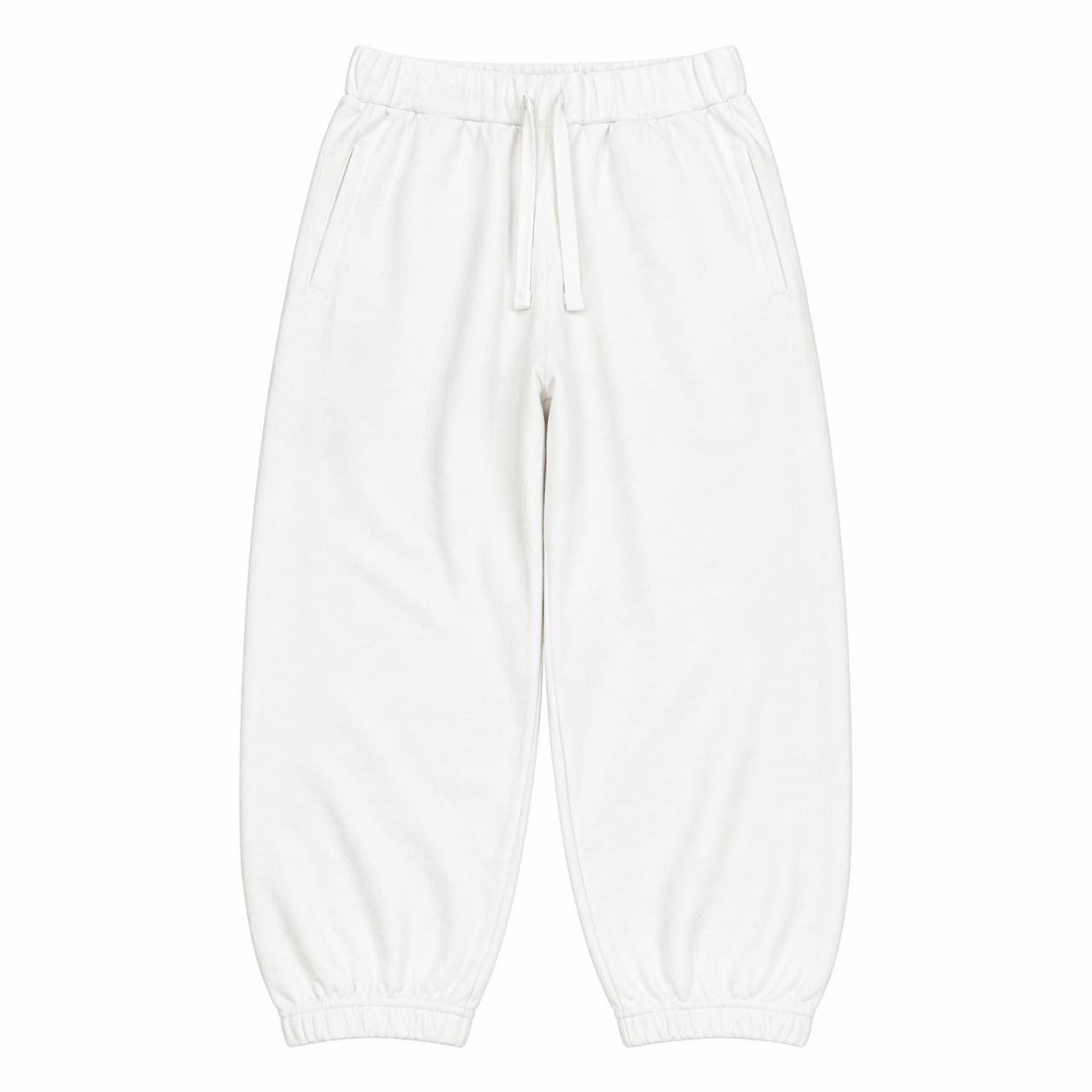 WHITE ALL SWEATPANTS
